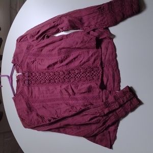 Free People Cotton Boho Blouse size XS